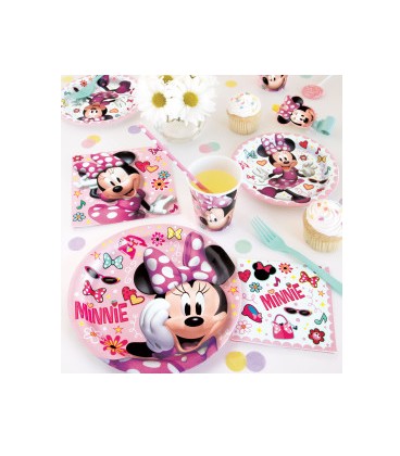 8 Disney Iconic Minnie Mouse Round 9" Dinner Plates