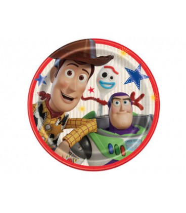 8 Disney Toy Story 4 Round 9" Dinner Plates