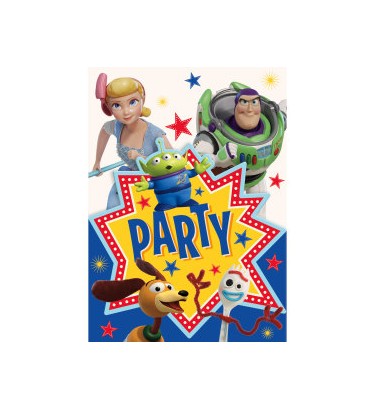 8 Disney Toy Story 4 Invitations