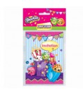 8 invitations SHOPKINS