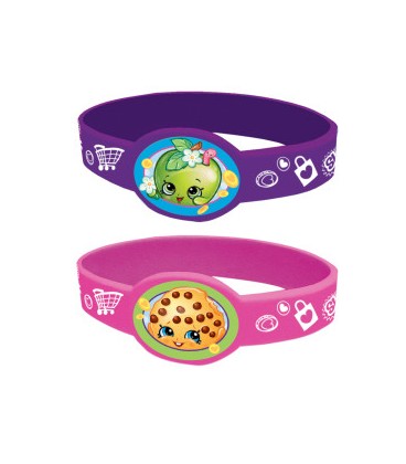 4 bracelets extensibles SHOPKINS