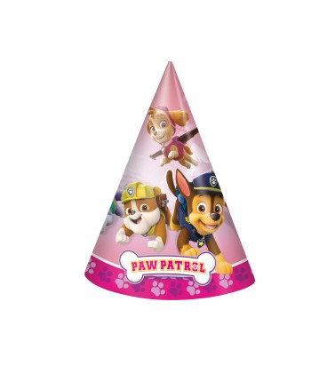 8 chapeaux de fête PAW PATROL FILLE