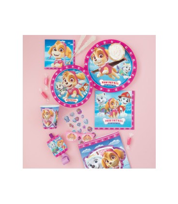 16 serviettes à cocktail PAW PATROL FILLE