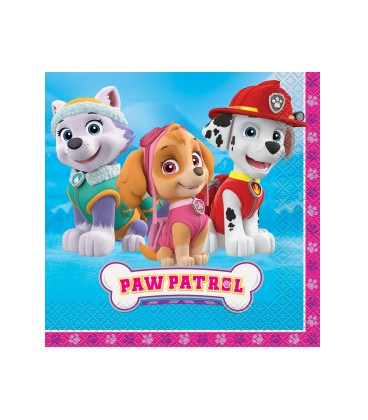 16 Paw Patrol Girl Luncheon Napkins