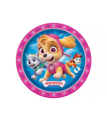 8 assiettes 7'' PAW PATROL FILLE
