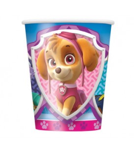 8 verre en papier 9oz PAW PATROL FILLE