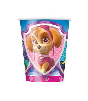 8 verre en papier 9oz PAW PATROL FILLE