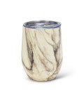 BEVI- 12oz Marble Insulated Wine Glass