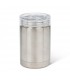 BEVI - 12 oz silver insulated glass