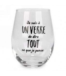 Wine glass without stem-Je suis a un verre...