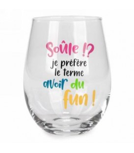 Verre à vin sans pied-Soule!...