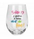 Wine glass without stem-Soule!...