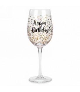 Wine glass-Happy birthday