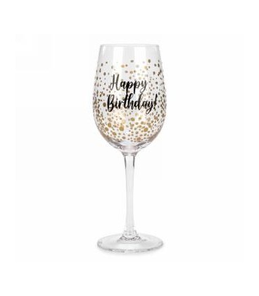 Verre à vin-Happy birthday