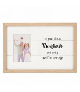 Le bonheur- 4 x6 '' Photo Frame