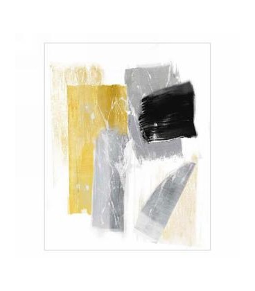 Gray and gold abstract canvas canvas