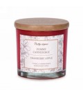 3 '' Red Glass Candle - Apple and Cranberry
