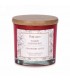 3 '' Red Glass Candle - Apple and Cranberry