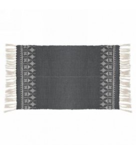 Gray and natural area rug 42 x 23 ''