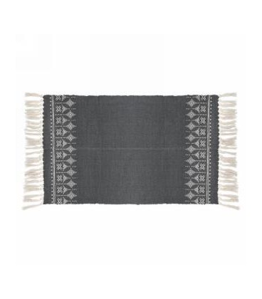 Gray and natural area rug 42 x 23 ''