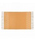 Tapis couleur jaune moutarde et naturel 42 x 23''