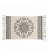 Tapis couleur gris et naturel- MANDALA 452 x 23''