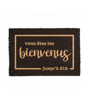 Rug- Bienvenue jusqu'à 21 heures 16 x 24''