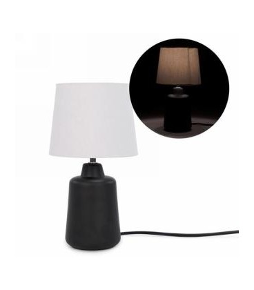 Lampe de table avec base noire 7''D x 13''