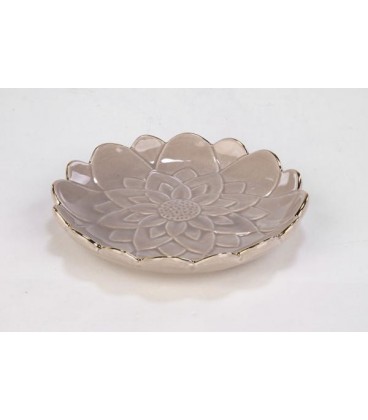 Small gray flower tray 5.5 '' D