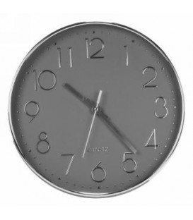 Modern 12''D Gray and Silver Clock