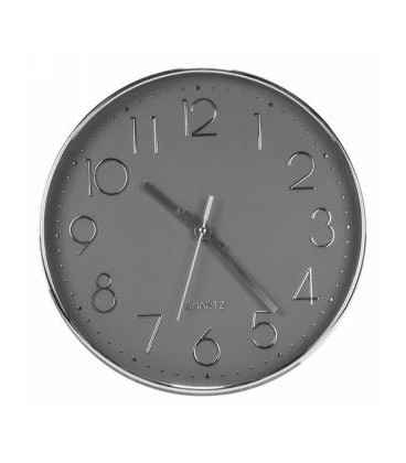 Horloge grise et argent moderne 12''D