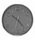 Modern 12''D Gray and Silver Clock