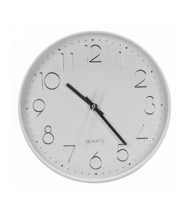 Modern 12''D white clock