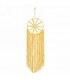 10 x 32 '' yellow macrame wall decoration