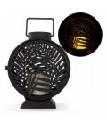 8 x 4 x 10 '' black leaf lantern