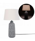 Gray base lamp with polka dot pattern 12.5 D x 21 ''