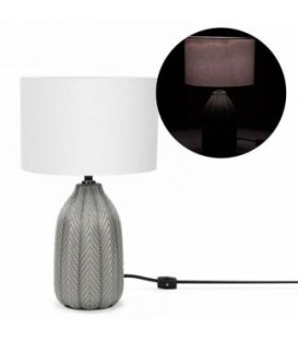 Table lamp with gray base 9.5 x 15 '