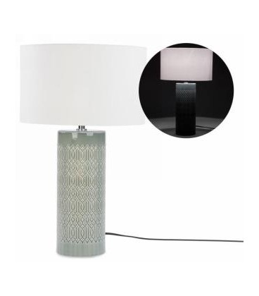 Gray base table lamp 4.5 x 19 ''