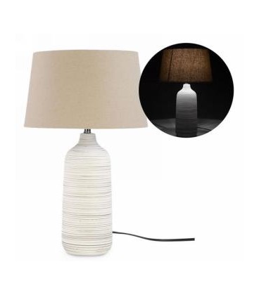 5 x 19 '' ribbed base table lamp