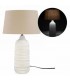 5 x 19 '' ribbed base table lamp