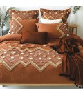 AZTEK terracotta duvet cover