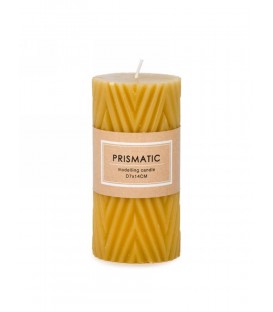 Mustard yellow candle 3 x 5 ''