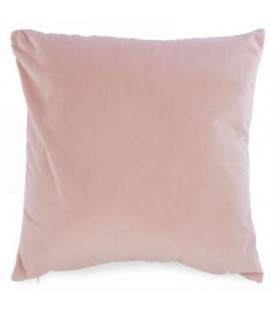 Pale pink velvet cushion 17 x 17 ''