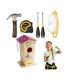 Tall Birdhouse and 5 pieces Tool kit Pink