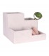 4 SECTIONS PINK MARBLE COSMETIC ORGANIZER