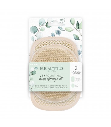 2 PC SPONGE SET EUCALYPTUS INFUSED