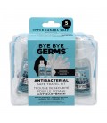 Kit de voyage antibactérien bye bye germes 6 pièces adultes