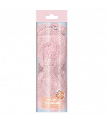 SERRE-TÊTE PELUCHE ARC-ROSE