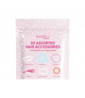 32 PC HAIR TIES PINK