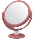 10X SOFT TOUCH VANITY MIRROR SILVER STEM-BLUSH